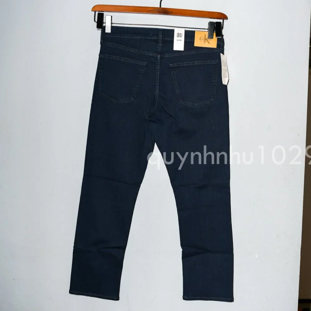 Calvin Klein Men's Denim Jean Straight Fit Stretch Denim Coin Pocket